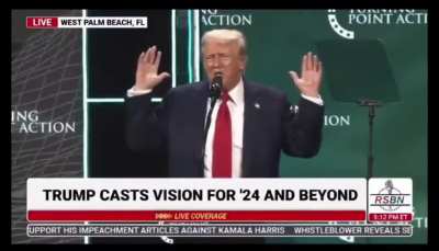 Trump: You have to get out and vote. You won’t have to do it anymore. Four years, it will be fixed, it will be fine. You won’t have to vote anymore.. In four years, you won’t have to vote again.