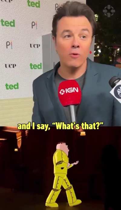 Seth MacFarlane on Peter Griffin in Fortnite