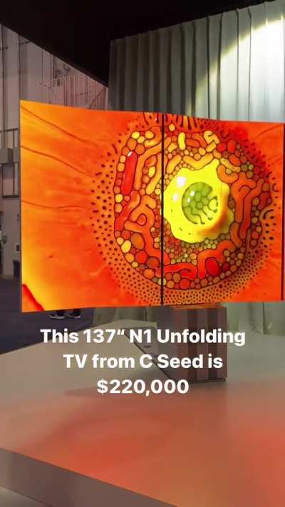 These unfolding TV's are lit