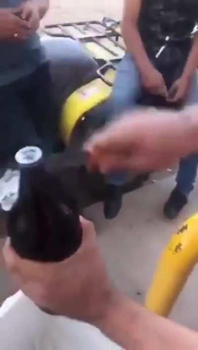 Ooo better filming this guy grabbing a beer