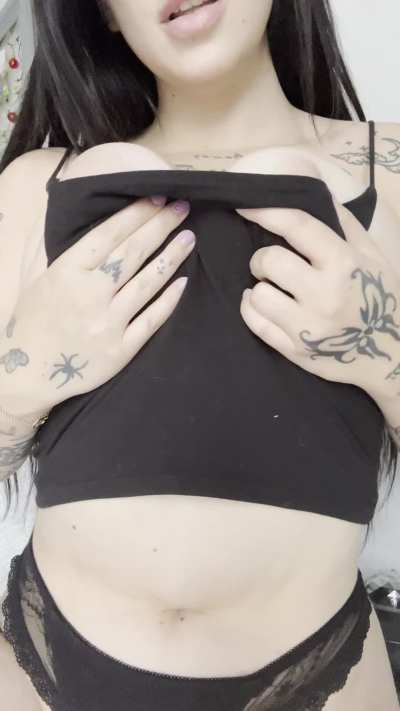 You wake up and see me massaging your breasts... What do you do