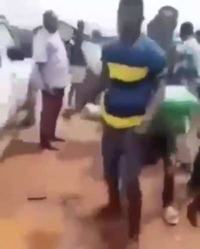 Ghanaian youths shout, We need jobs