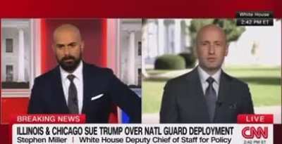 Stephen Miller states that Trump has plenary authority, then immediately stops talking as if he’s realized what he just said