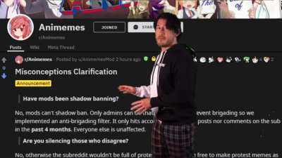 On a side note: Appareantly I'm shadow banned from making comments. So my only way of communicating is through post's titles.
