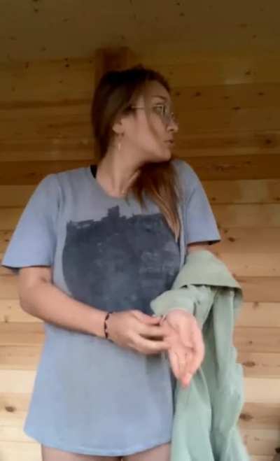 sauna girl