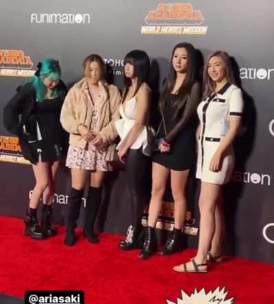 The girls at an event