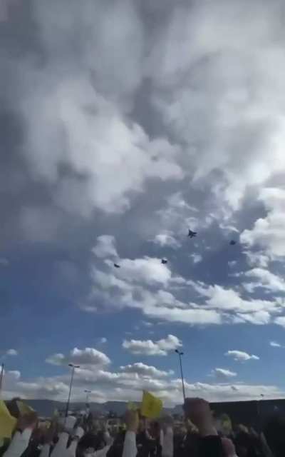 Thank you to the IDF air force for giving the martyr Hassan Nasrallah a final send off 🙏🏼 😔