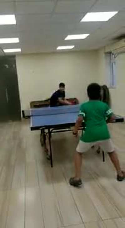 Table tennis gone wrong