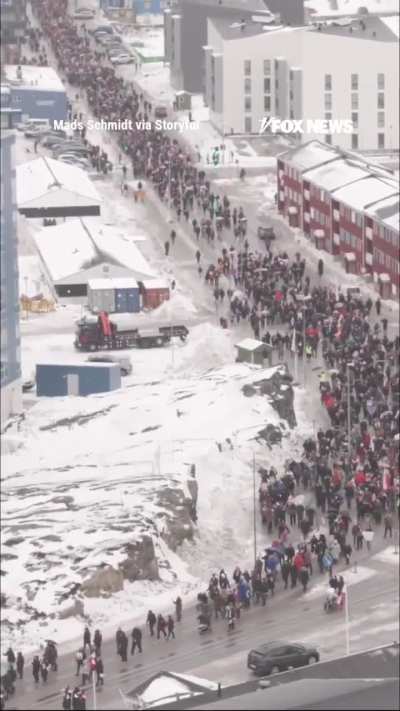 Thousands rally in Greenland's capital, chanting 