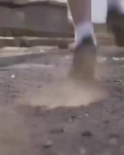 Guy trains really hard