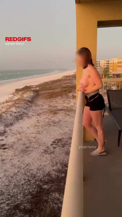 There's something incredibly sensual about feeling the wind on my naked breasts