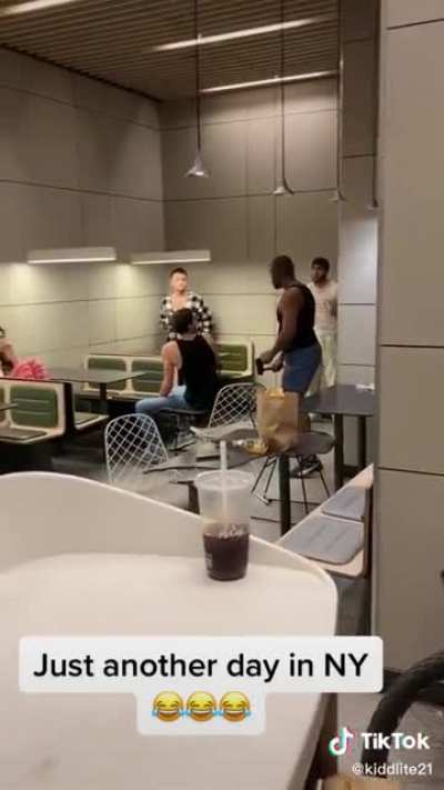 Man brings hatchet to a fight in McDonald’s