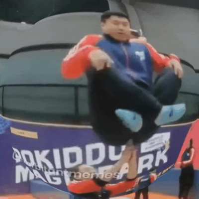 Letting your friend bounce you as a ball