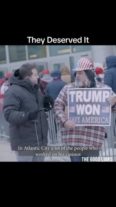 Average Trump moron