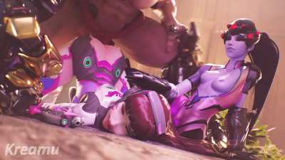 Noob Dva keeps losing her mech (Kreamu) [Overwatch]