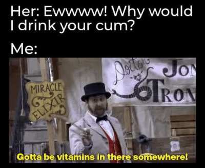 Vitamins are good