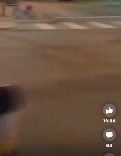 WCGW going down a hill in a garbage can