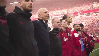 Today’s post-game rendition of You’ll Never Walk Alone ❤️