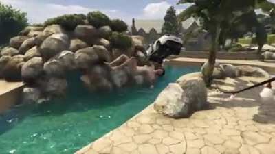 Someone needs me in the fountain!