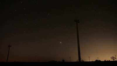 Jupiter and Leonard's Comet - Southern Sky