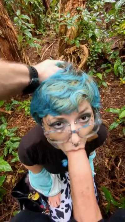 Forecast for this hike was light rain and 100% chance of sneaky blowjob
