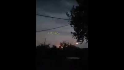 Azerbaijani MLRS firing at Armenian positions near Madaghis