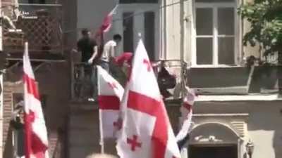 Как проходил гей-парад в Сакартвело