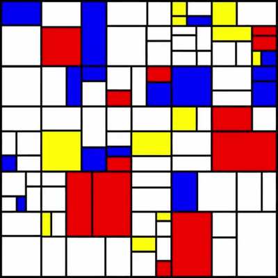 Mondrian animation [p5js]