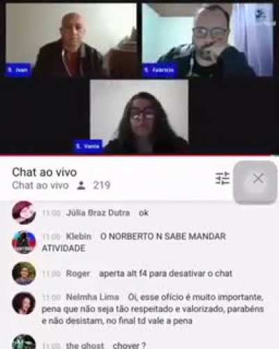 Alt+F4 para tirar o chat...