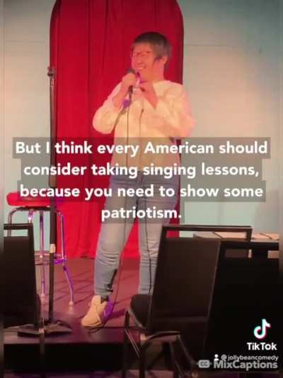 Every American should take singing lessons