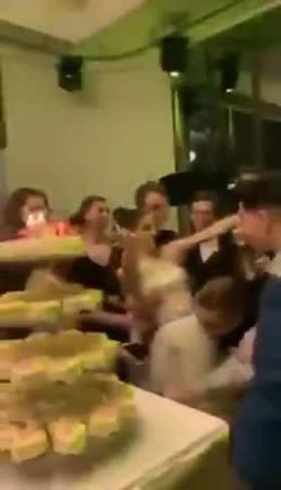 HMB while I throw the bride into the air