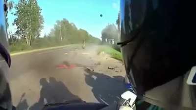 car vs motorcycle head on