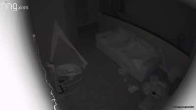 Full body ghost, I heard a noise while in bed then I looked at the ring and this is what I saw
