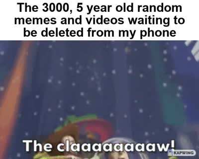 I just don't feel like deleting em