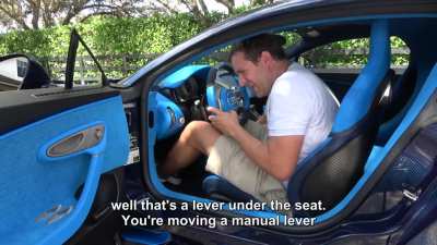 the seat in a 8 million dollar car