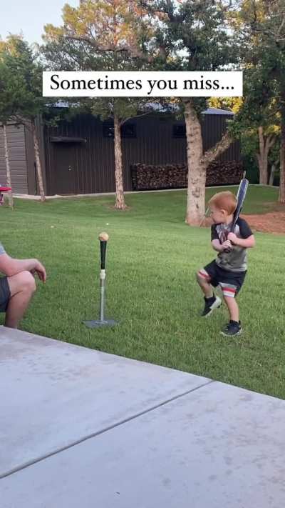 A swing and a miss