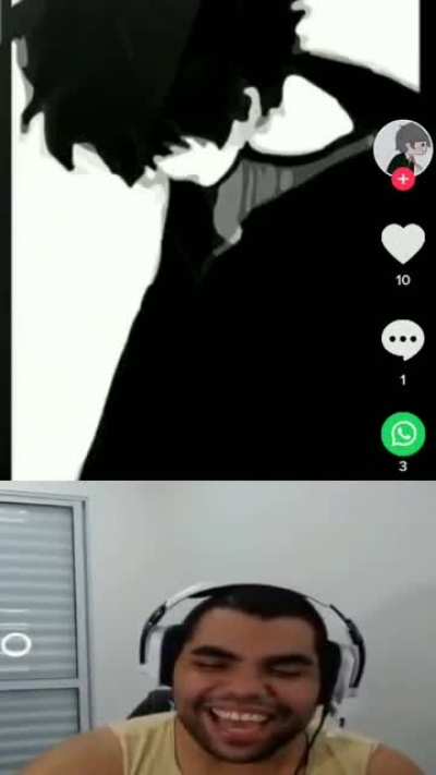 Olha a carinha dele