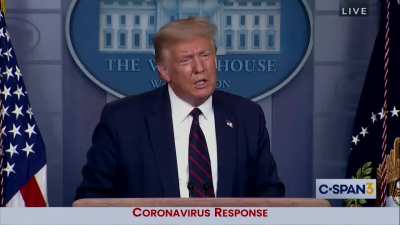 REPORTER: A week ago you said you're in the process of developing a coronavirus strategy that's very powerful. Where is it? TRUMP: 