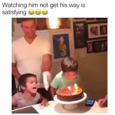 The little badass on the left can't handle it.