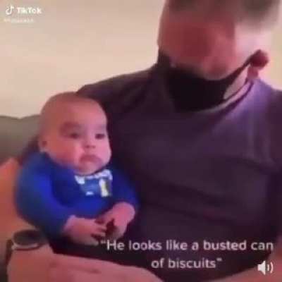 Busted can of biscuits