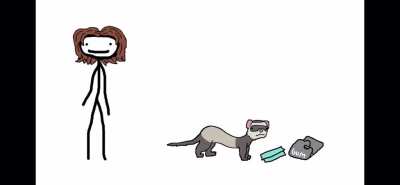 Don’t let you ferrets eat gum kids