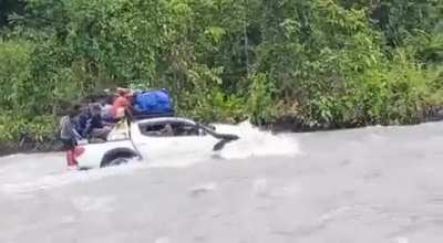 Truck vs River