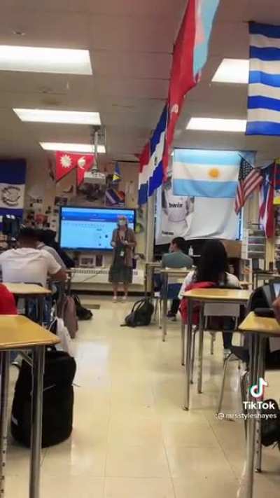 No one is going to stop this teacher from going to the concert she has been waiting for