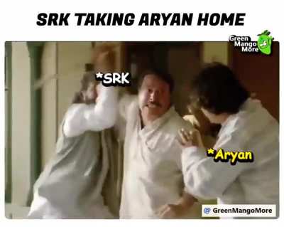 SRK and Aryan behind the scenes