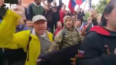 Pro Russia/Putin rally in Sydney, Australia