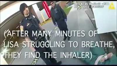 Hospital called policed on lady who have medical problem. The police threaten her to throw her in jail if she does not leave. The lady said she can't move due to her medical problem. She died inside police car.
