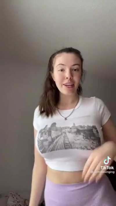 Busty, pale brunette look, babe.