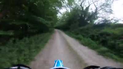 Driving your motorbike in places where it is illegal to do so
