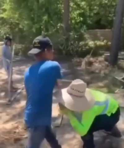 Man teaching lethal weave move