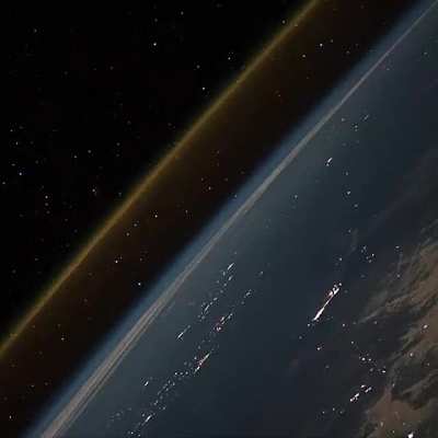 This is what a rocket launch looks like from space
